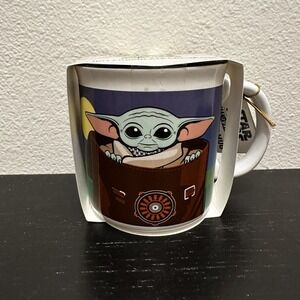 Disney Star Wars Mandalorian Coffee Mug Hot Chocolate Cocoa Mix‎ Retro New